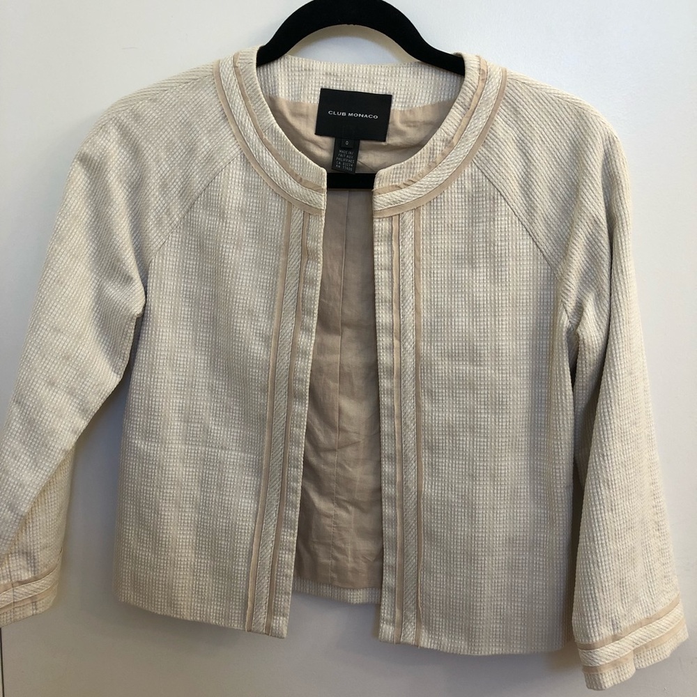 Club Monaco: Cream Blazer